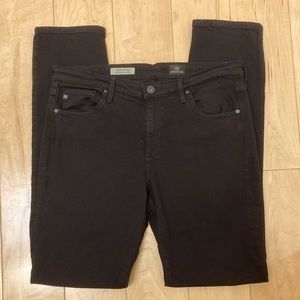 AG Mid-rise Stevie Jeans, Black, size 30
